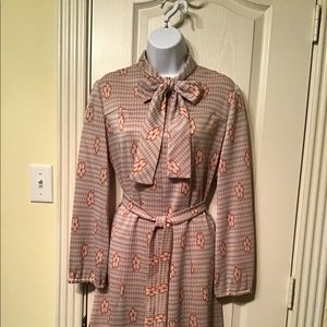 Vintage Hand Crafted Double Knit dress 70’s